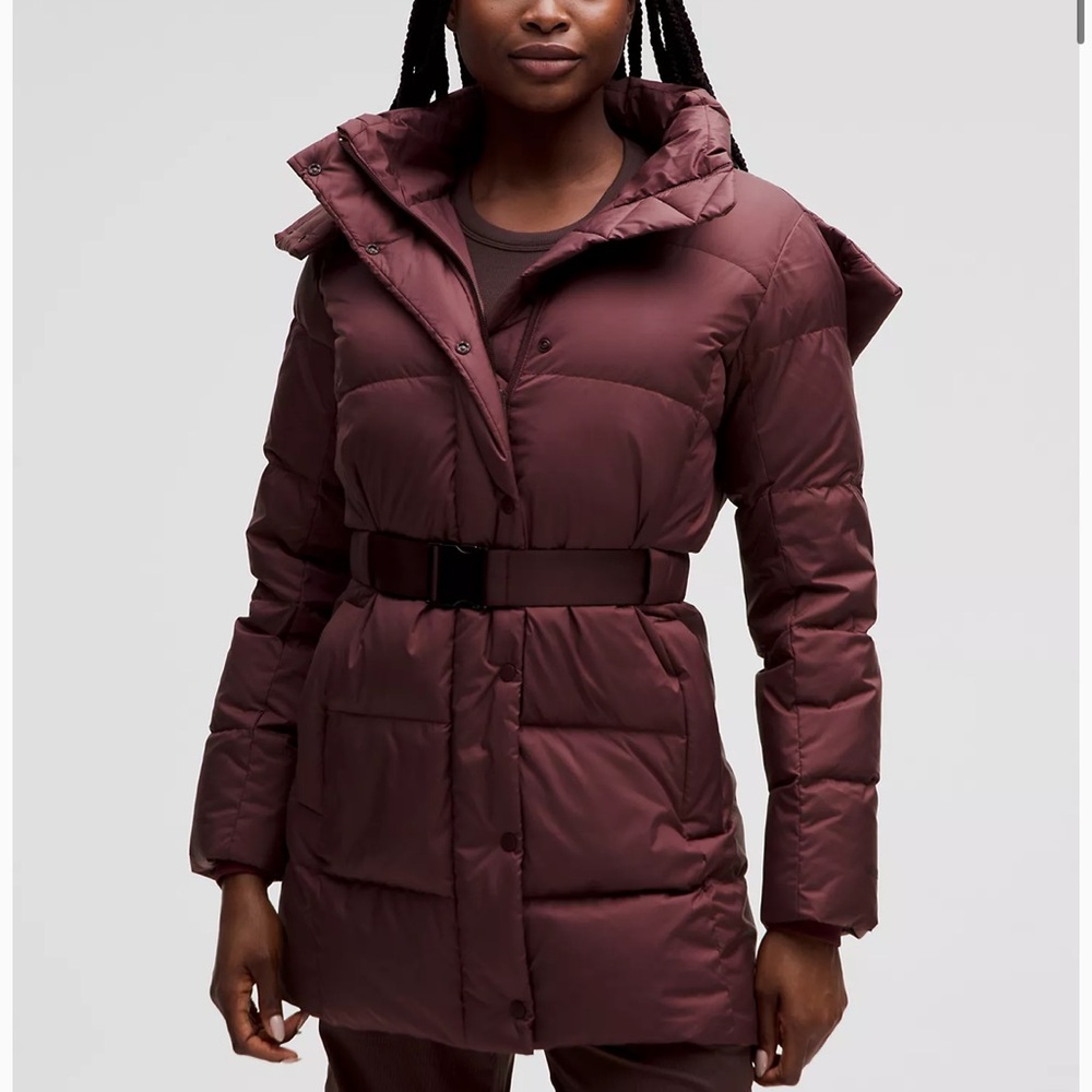 Wunder Puff Belted Waist 600-Down-Fill Jacket size 4